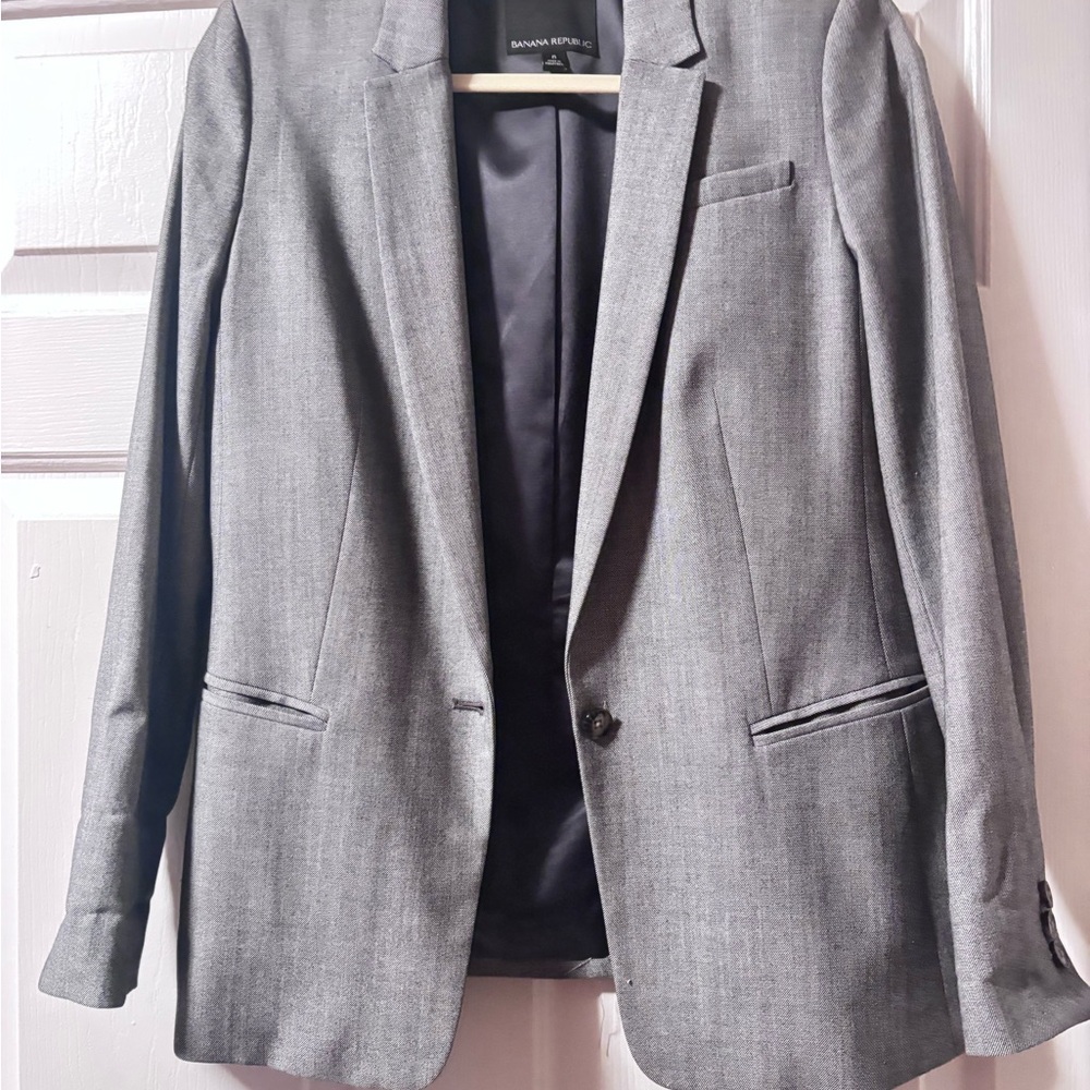 Banana Republic Classic Gray Blazer